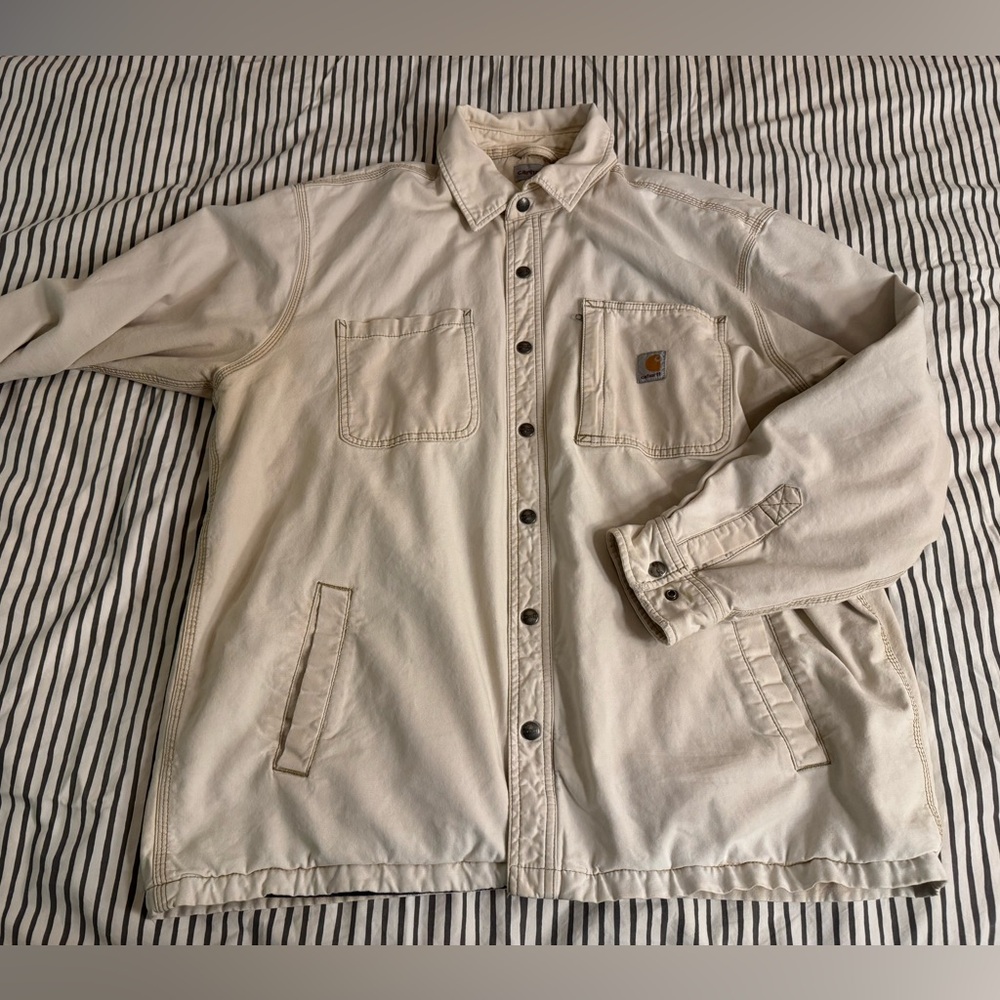Carhartt Men's Light Tan Shirt Jacket